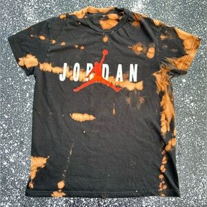 Jordan Black and Orange Short Sleeve Tee